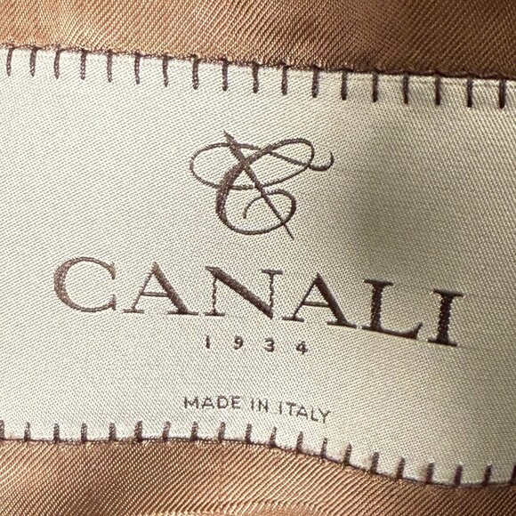 Canali Sports Blazer 100% Wool Brown & Gray Plaid 52R Best Fall Color Combo - Picture 3 of 14
